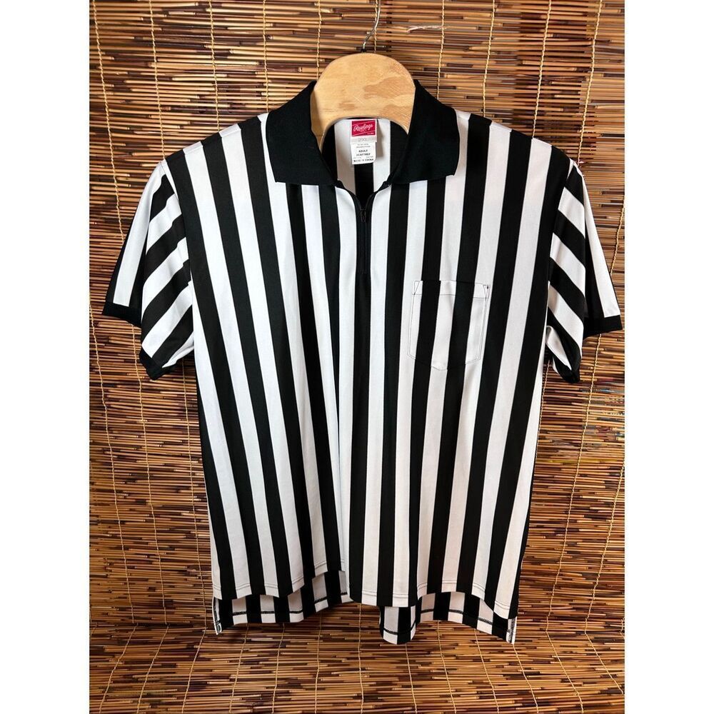 Rawlings 2XL Referee Shirt Black and White
